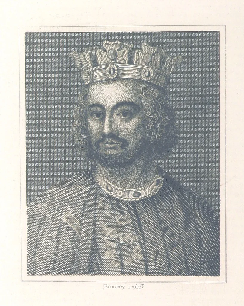 An illustration from A History of England: combining the various histories by Rapin, Henry, Hume, Smollett and Belsham: corrected by reference to Turner, Lingard, Mackintosh ... and other sources. Compiled and arranged by F. G. Tomlins. Stereotype edition, 1857, leaf 242