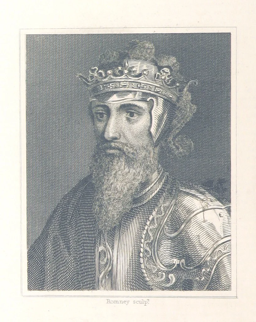 An illustration from A History of England: combining the various histories by Rapin, Henry, Hume, Smollett and Belsham: corrected by reference to Turner, Lingard, Mackintosh ... and other sources. Compiled and arranged by F. G. Tomlins. Stereotype edition, 1857, leaf 388