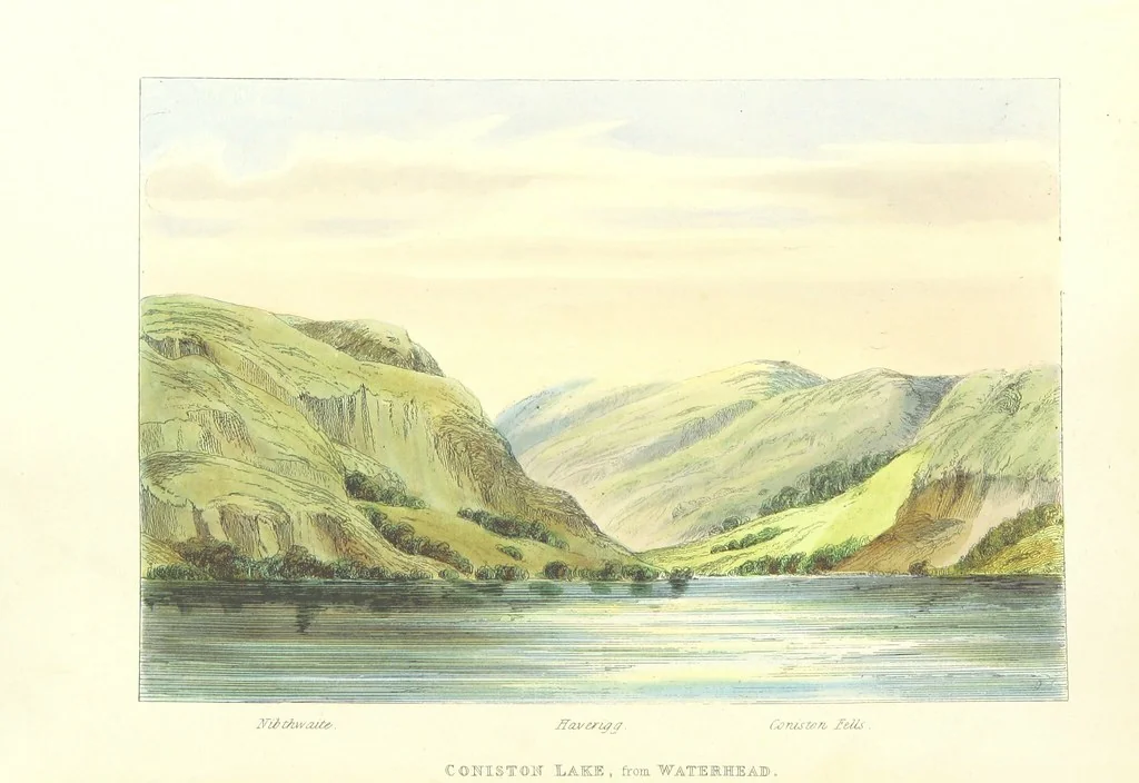An illustration from The Lakes of England. Illustrated with eighteen coloured etchings, 1869, leaf 14