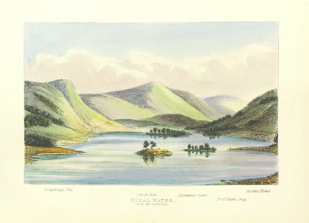 An illustration from The Lakes of England. Illustrated with eighteen coloured etchings, 1869, leaf 30