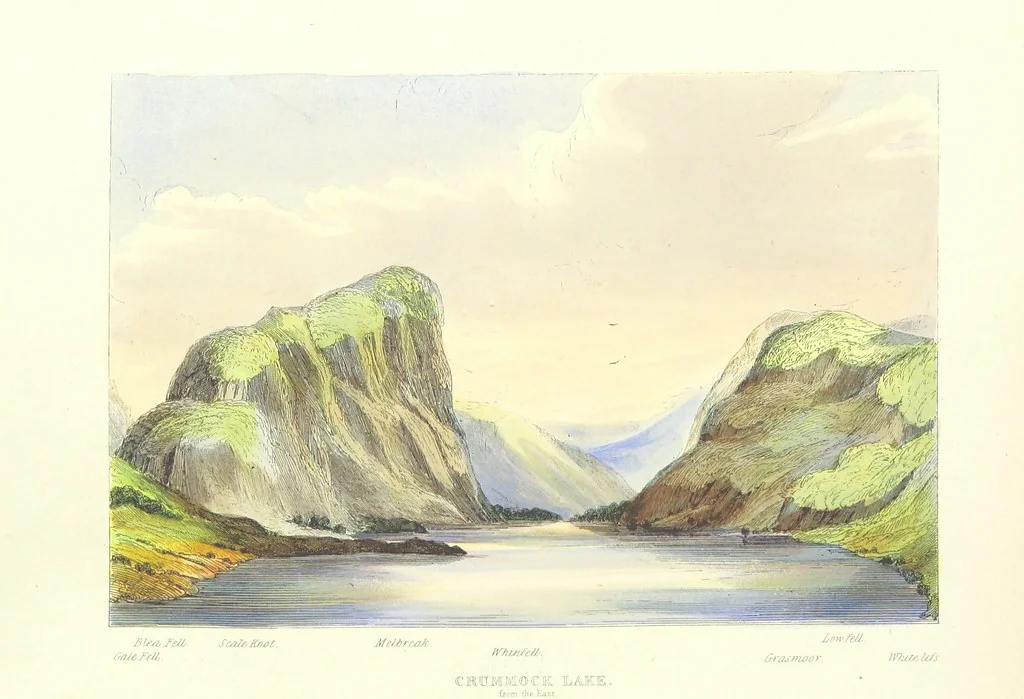 An illustration from The Lakes of England. Illustrated with eighteen coloured etchings, 1869, leaf 50