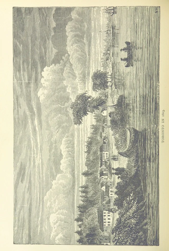 An illustration from History of Toronto and County of York, Ontario; containing an outline of the history of the Dominion of Canada ... biographical sketches, etc., etc. [By C. P. Mulvany, G. M. Adam and others.] Illustrated, 1885, leaf 442