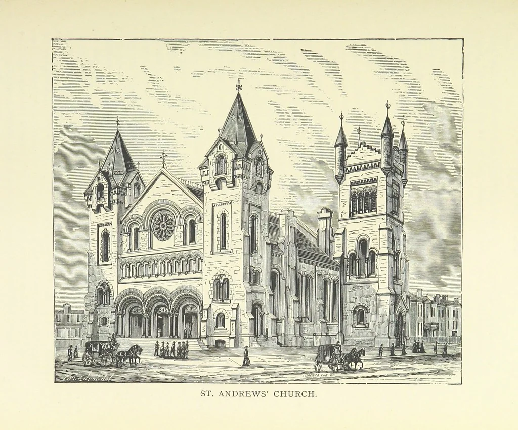 An illustration from History of Toronto and County of York, Ontario; containing an outline of the history of the Dominion of Canada ... biographical sketches, etc., etc. [By C. P. Mulvany, G. M. Adam and others.] Illustrated, 1885, leaf 535