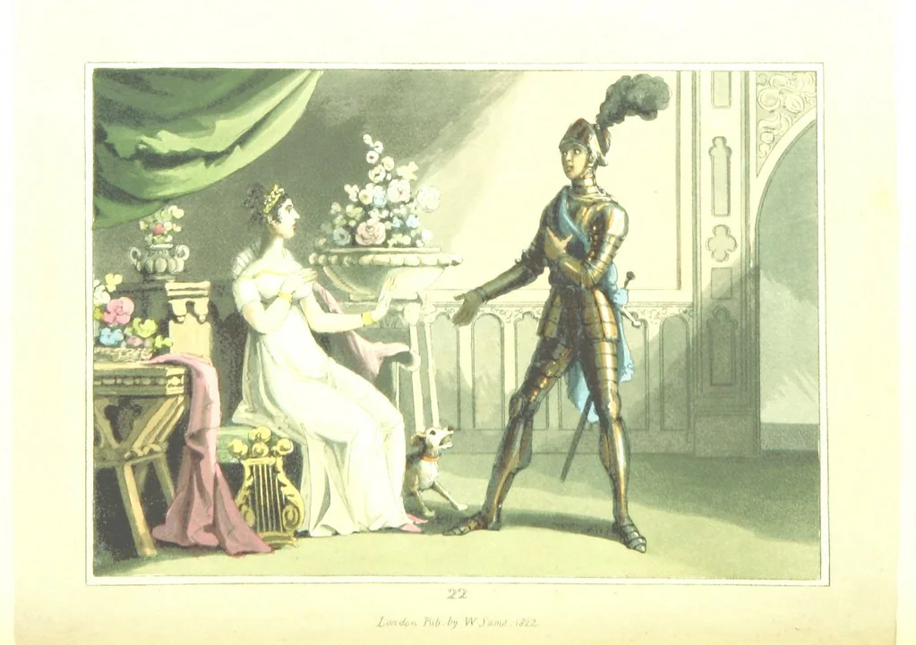An illustration from The Tournament: or, Days of Chivalry. [A poem.] With ... engravings, 1823, leaf 110