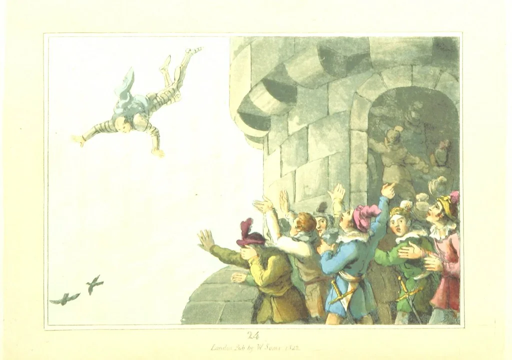 An illustration from The Tournament: or, Days of Chivalry. [A poem.] With ... engravings, 1823, leaf 120