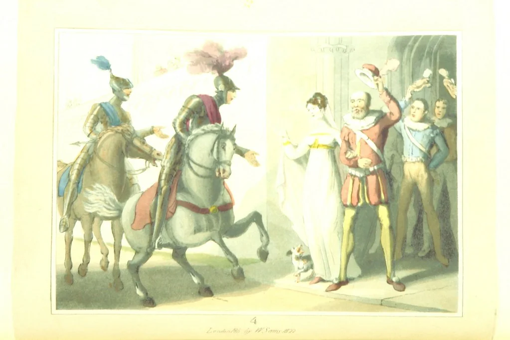 An illustration from The Tournament: or, Days of Chivalry. [A poem.] With ... engravings, 1823, leaf 26