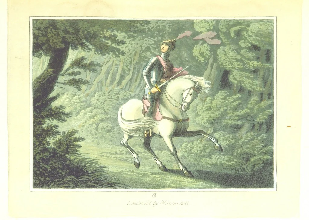 An illustration from The Tournament: or, Days of Chivalry. [A poem.] With ... engravings, 1823, leaf 35