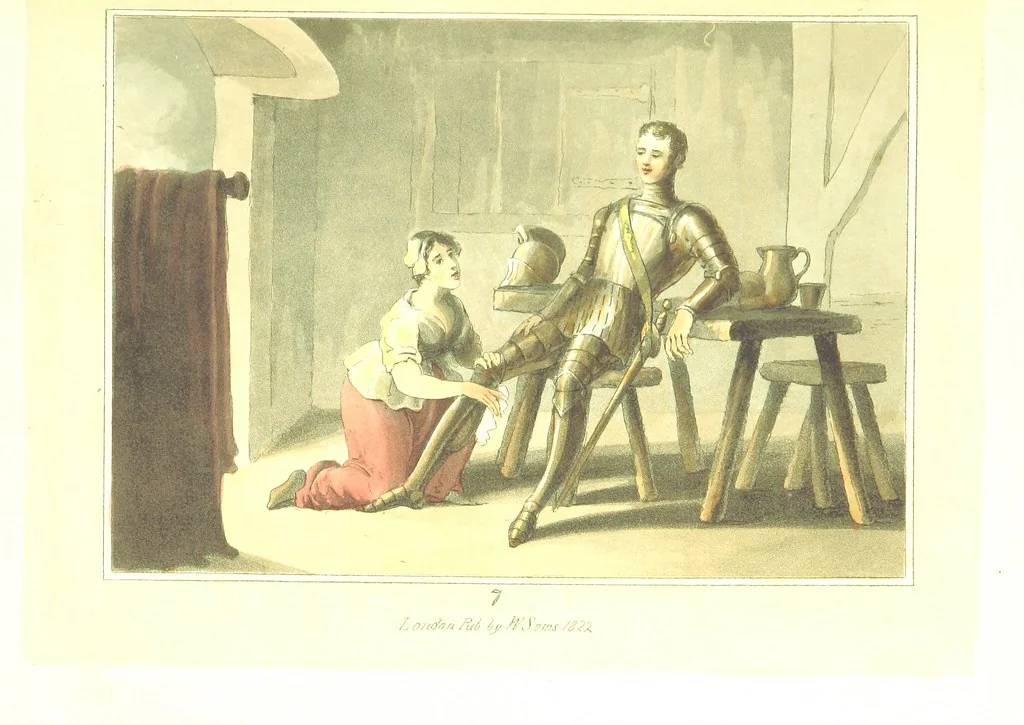 An illustration from The Tournament: or, Days of Chivalry. [A poem.] With ... engravings, 1823, leaf 39