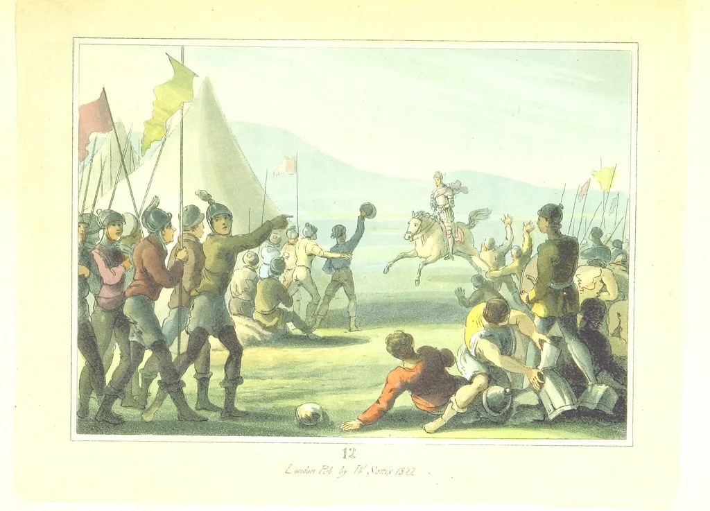 An illustration from The Tournament: or, Days of Chivalry. [A poem.] With ... engravings, 1823, leaf 61
