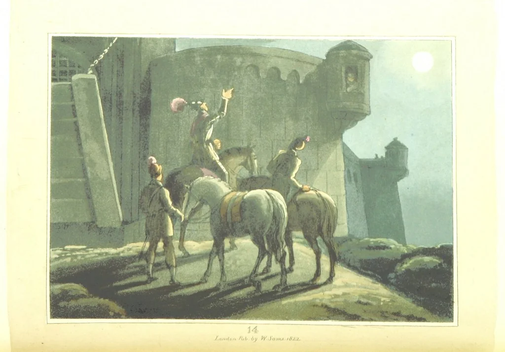 An illustration from The Tournament: or, Days of Chivalry. [A poem.] With ... engravings, 1823, leaf 76