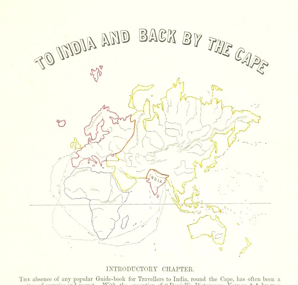 An illustration from To India and back by the Cape. By a Traveller. With numerous drawings on wood and stone by J. C. Anderson, from sketches by the author and others, 1895, leaf 13