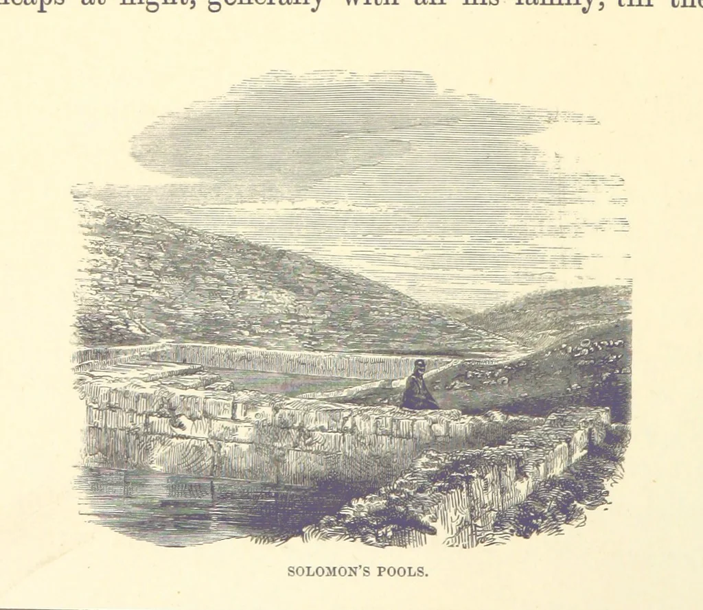An illustration from Scenes in he East. Consisting of twelve coloured photographic views of places mentioned in the Bible, with descriptive letter-press, 1870, leaf 20