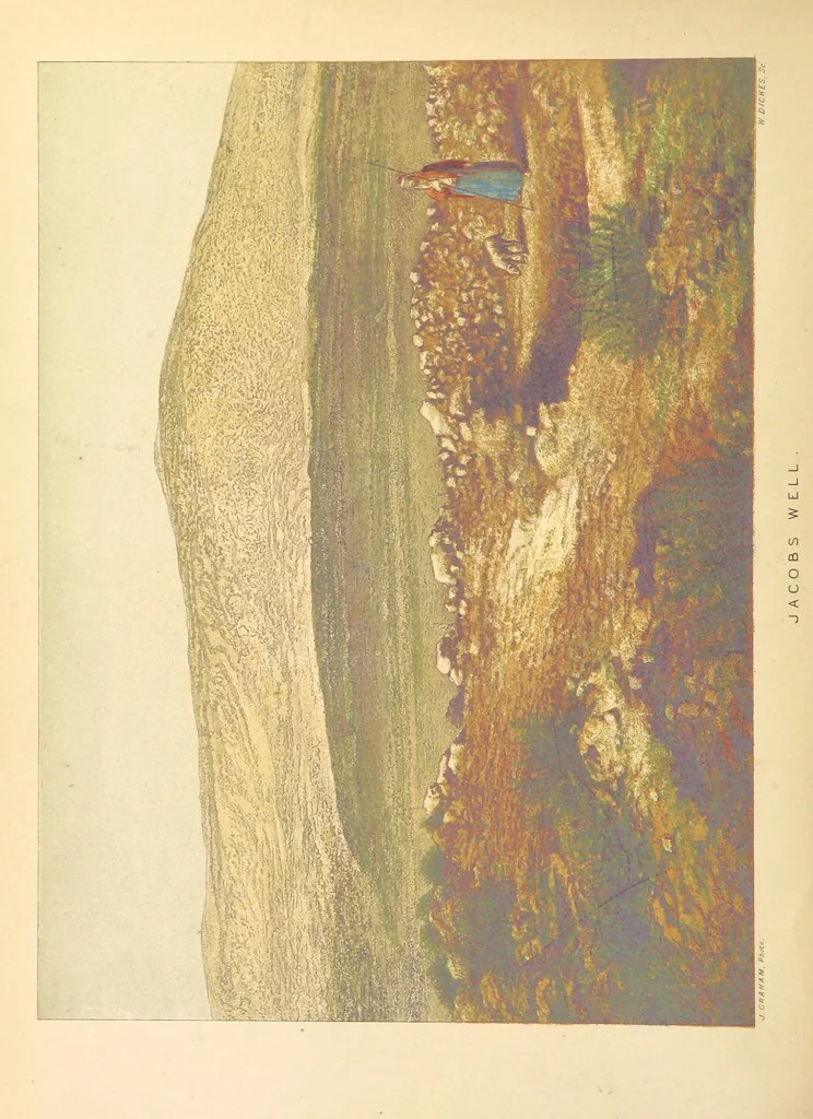 An illustration from Scenes in he East. Consisting of twelve coloured photographic views of places mentioned in the Bible, with descriptive letter-press, 1870, leaf 40