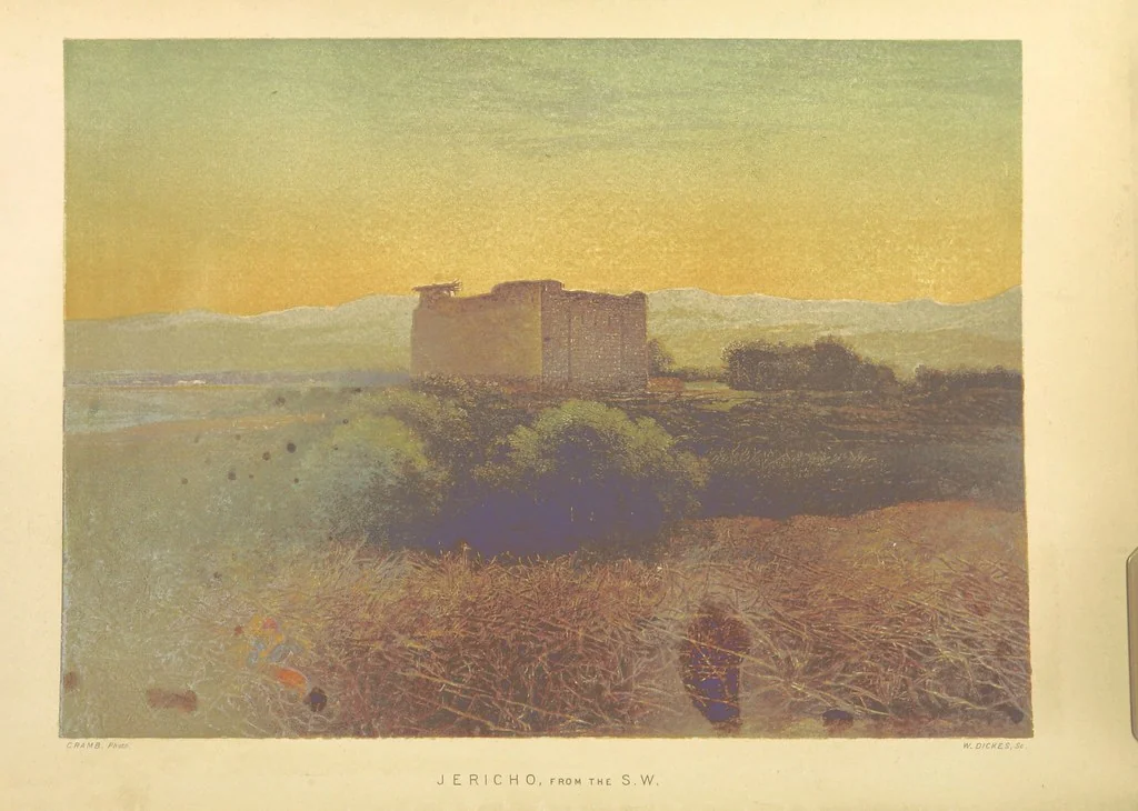An illustration from Scenes in he East. Consisting of twelve coloured photographic views of places mentioned in the Bible, with descriptive letter-press, 1870, leaf 64