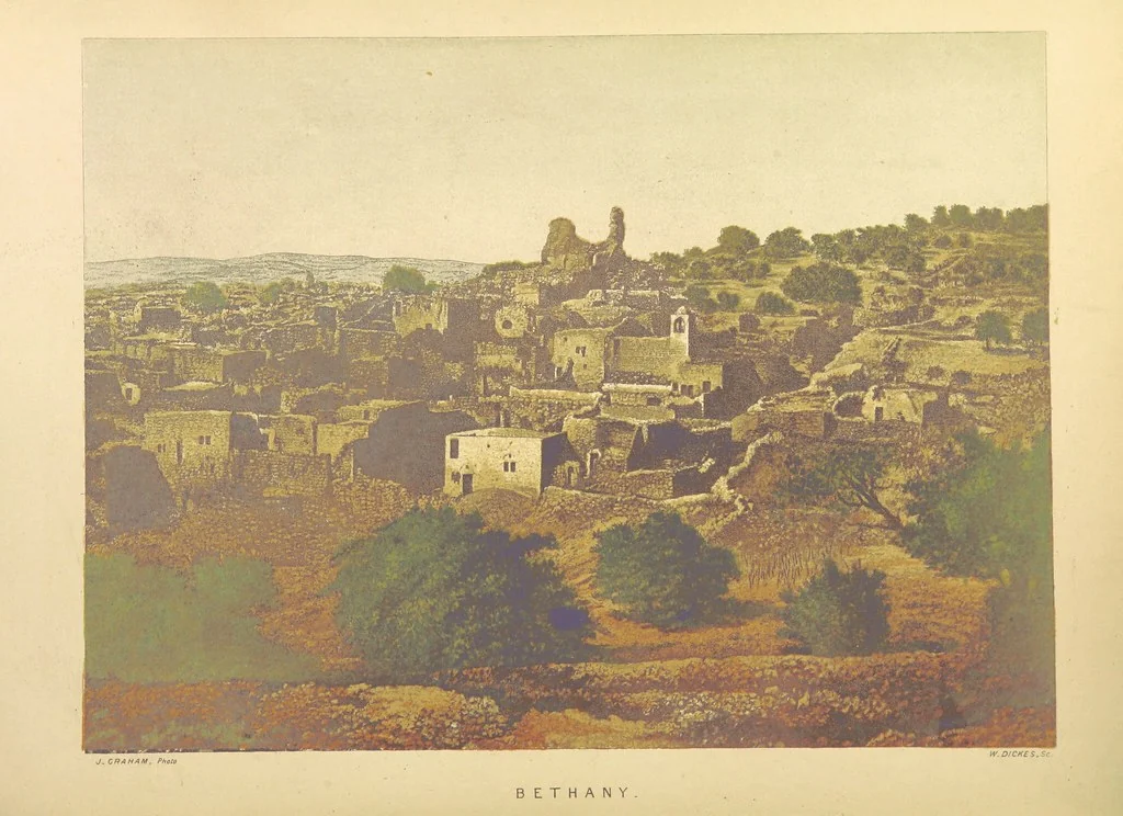 An illustration from Scenes in he East. Consisting of twelve coloured photographic views of places mentioned in the Bible, with descriptive letter-press, 1870, leaf 70