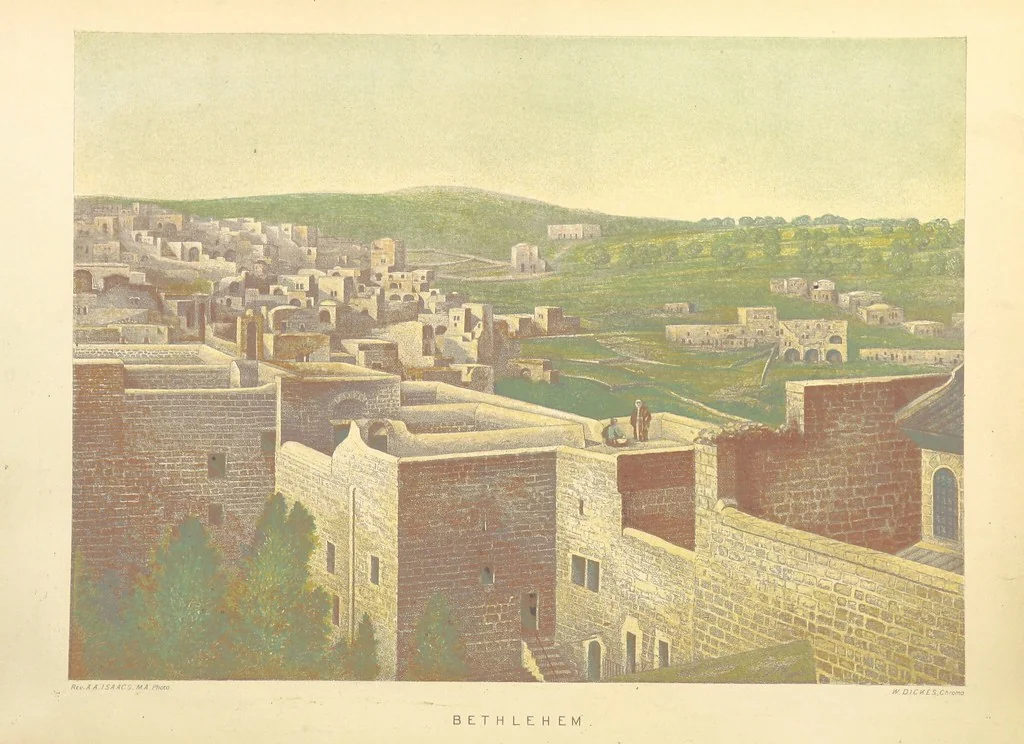 An illustration from Scenes in he East. Consisting of twelve coloured photographic views of places mentioned in the Bible, with descriptive letter-press, 1870, leaf 8