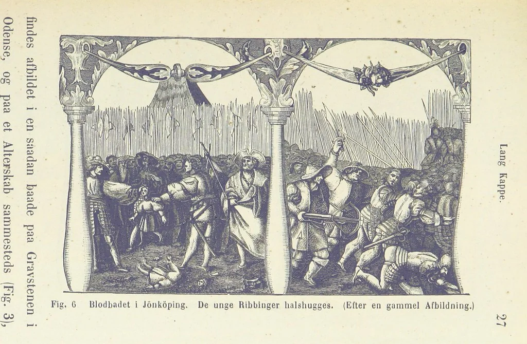 An illustration from Danmarks og Norges Historie i Slutningen af det 16de Aarhundrede, 1879, leaf 341
