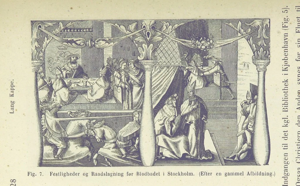 An illustration from Danmarks og Norges Historie i Slutningen af det 16de Aarhundrede, 1879, leaf 342