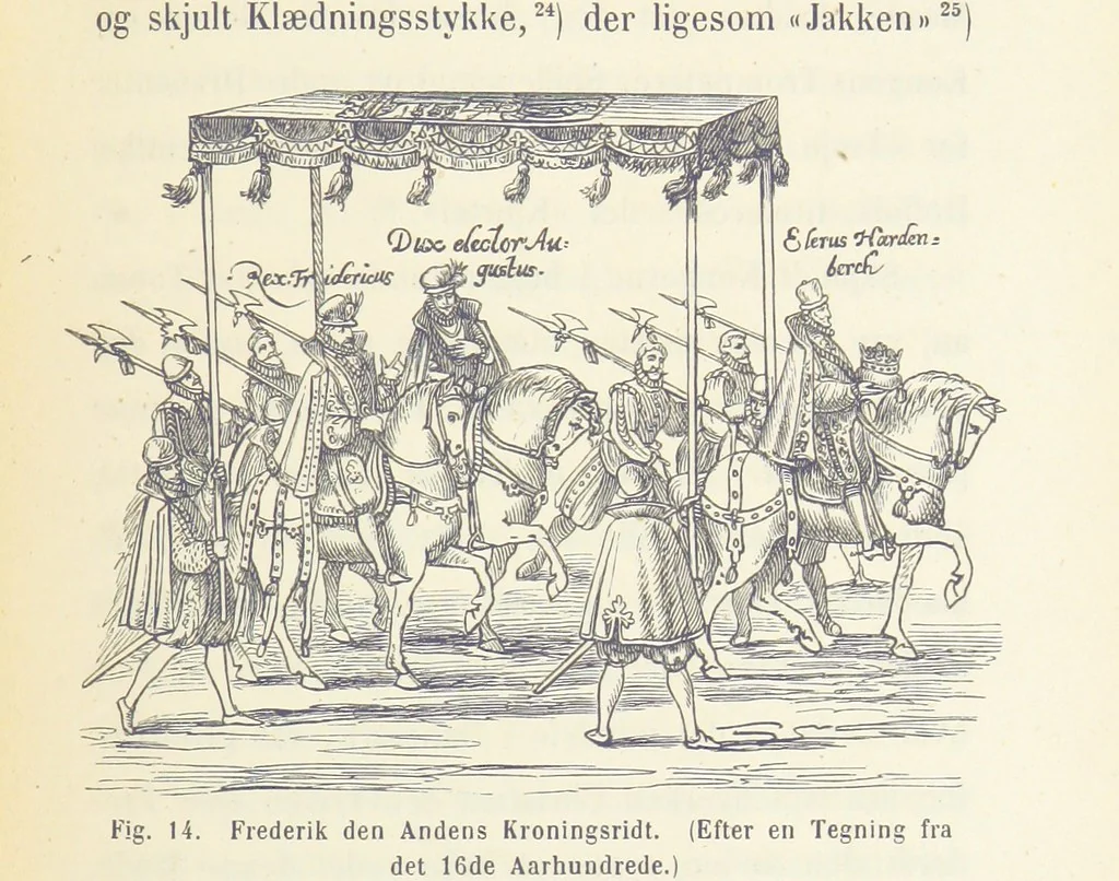 An illustration from Danmarks og Norges Historie i Slutningen af det 16de Aarhundrede, 1879, leaf 361