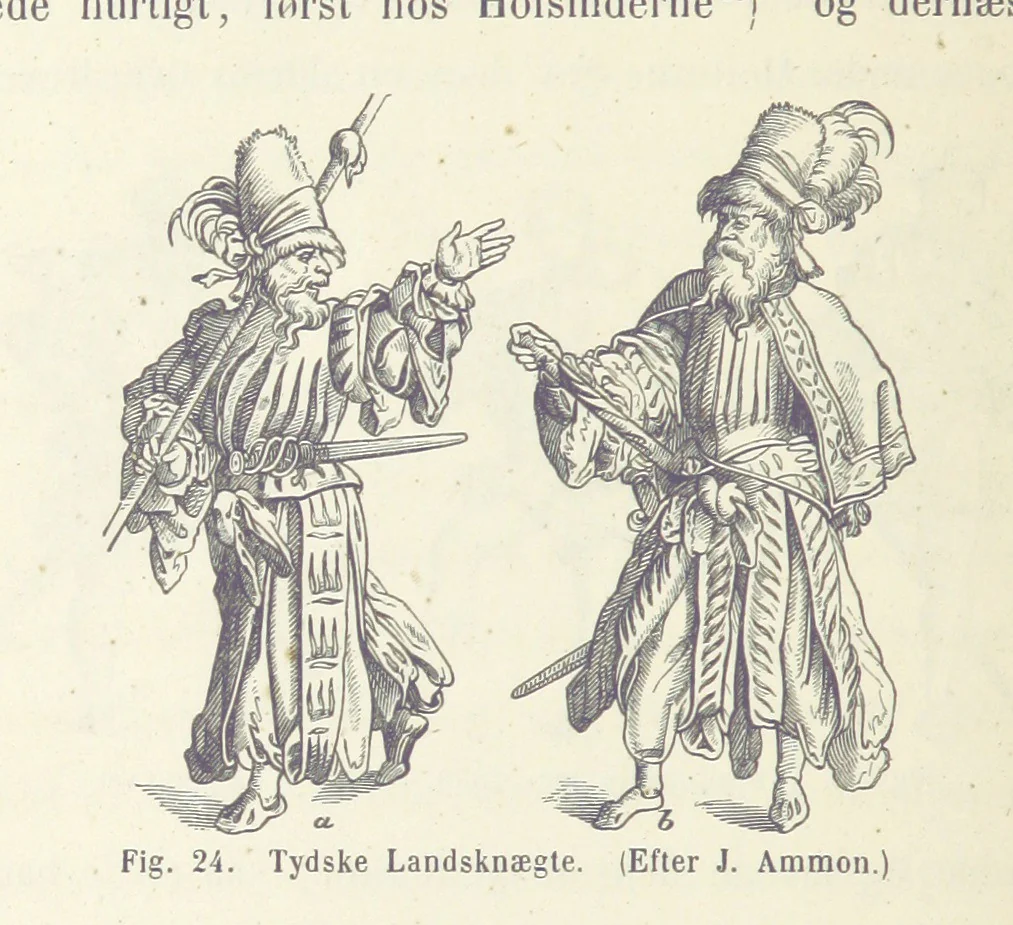 An illustration from Danmarks og Norges Historie i Slutningen af det 16de Aarhundrede, 1879, leaf 388