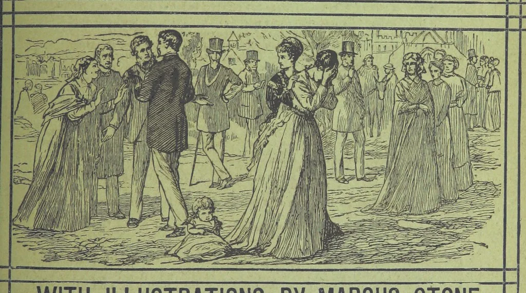 An illustration from He knew he was right, 1869, leaf 127