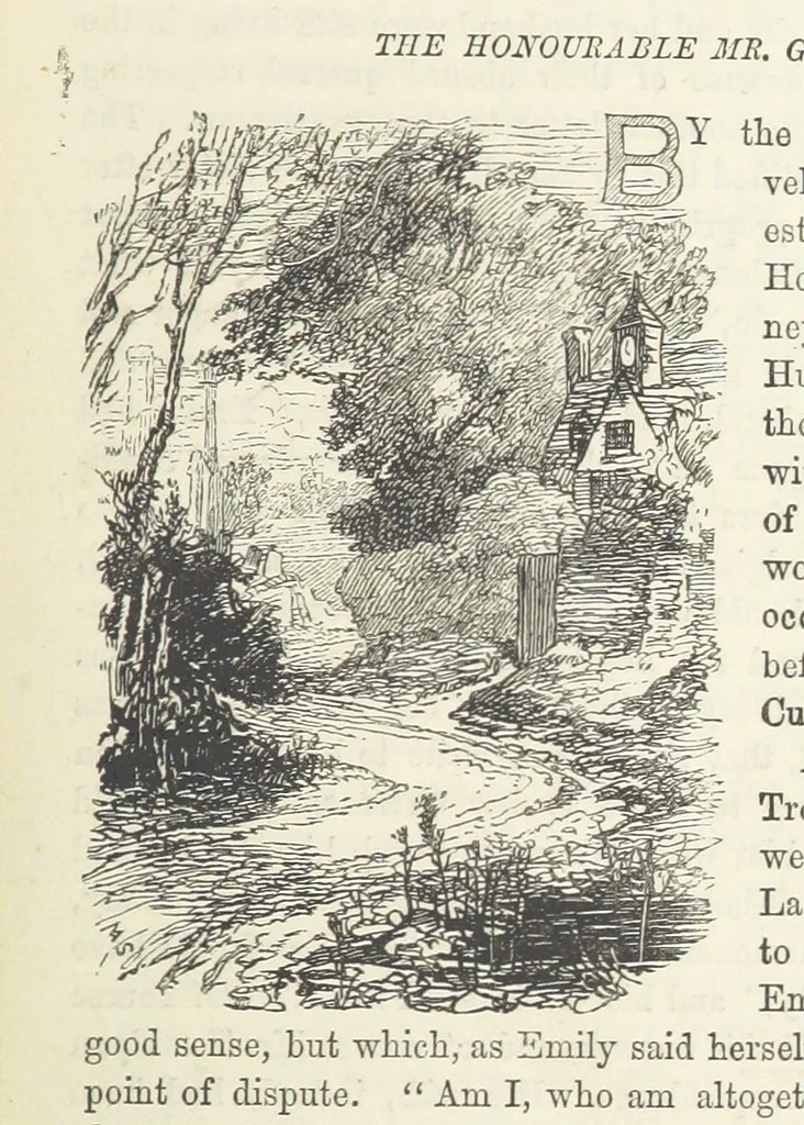 An illustration from He knew he was right, 1869, leaf 129