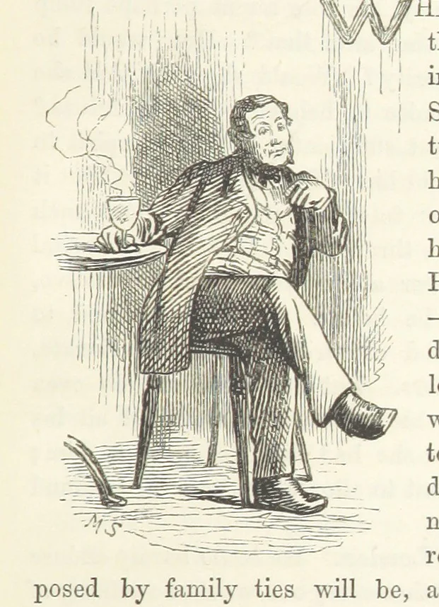 An illustration from He knew he was right, 1869, leaf 181