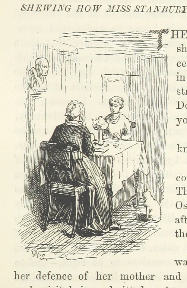 An illustration from He knew he was right, 1869, leaf 207