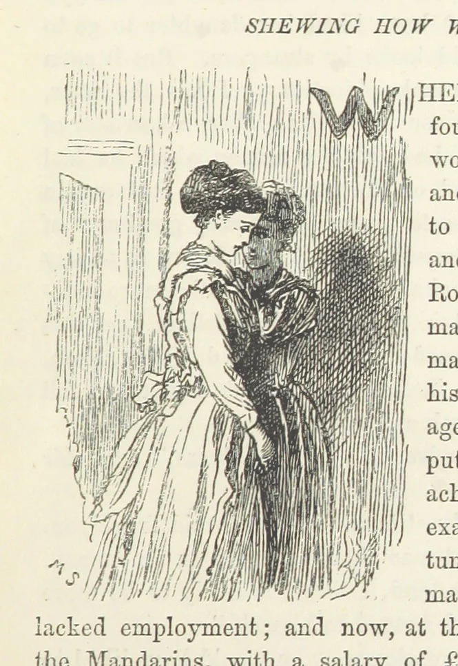 An illustration from He knew he was right, 1869, leaf 21