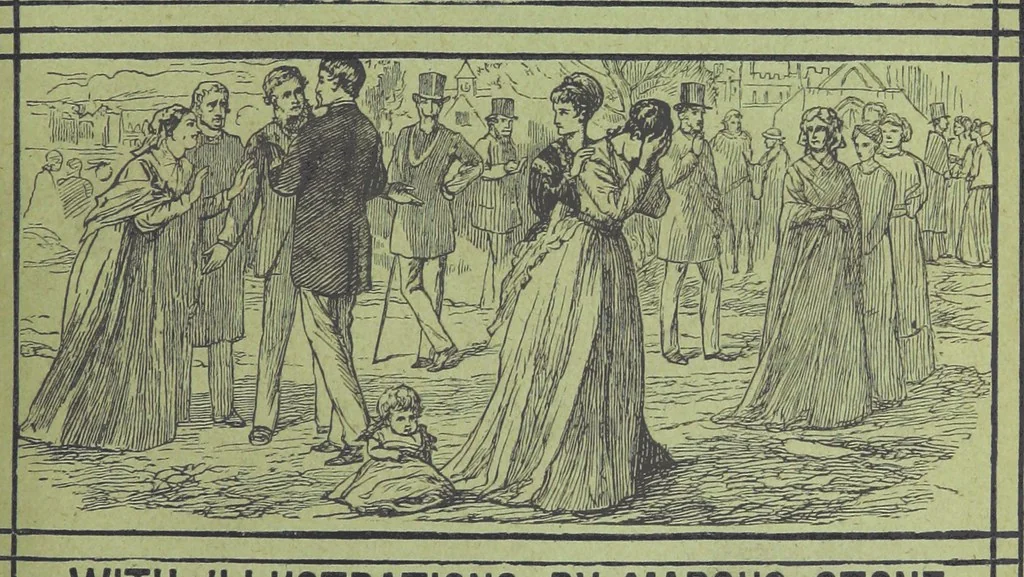 An illustration from He knew he was right, 1869, leaf 235