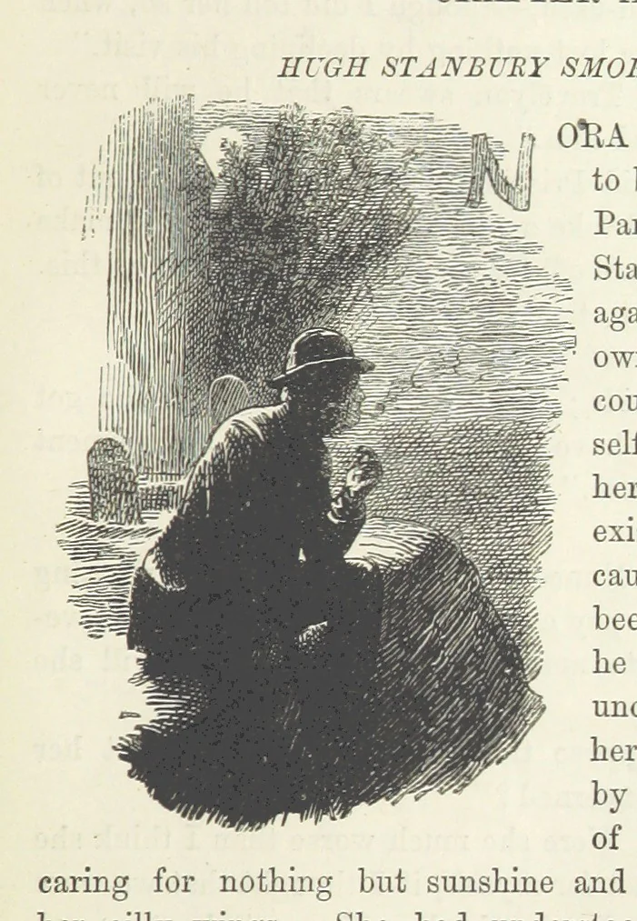 An illustration from He knew he was right, 1869, leaf 237