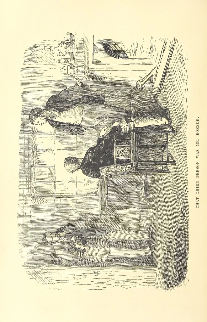 An illustration from He knew he was right, 1869, leaf 250