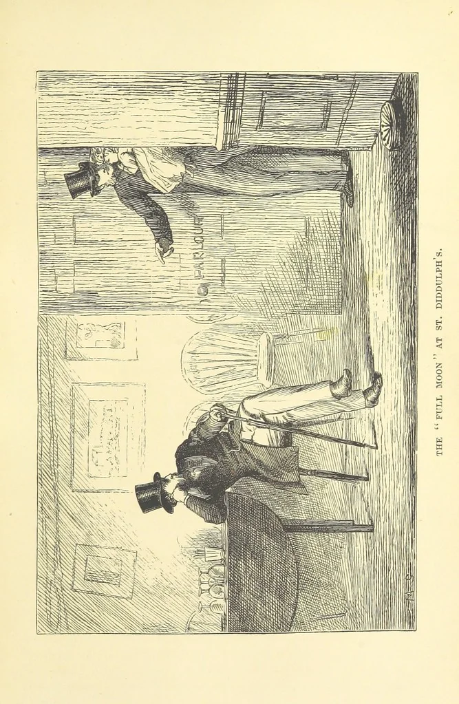 An illustration from He knew he was right, 1869, leaf 305