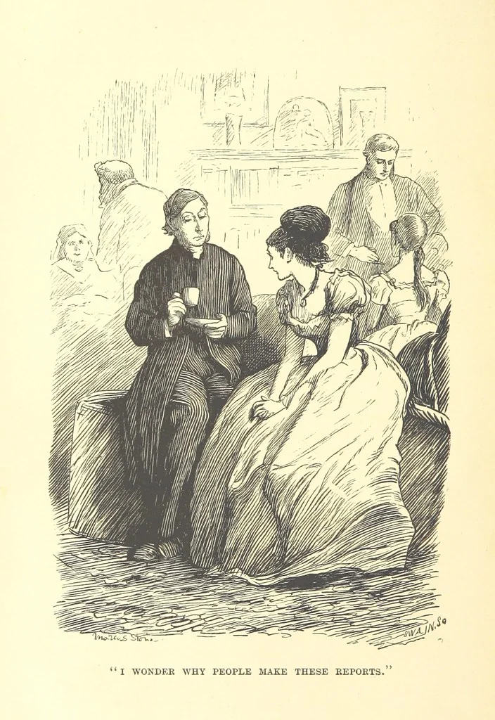 An illustration from He knew he was right, 1869, leaf 332