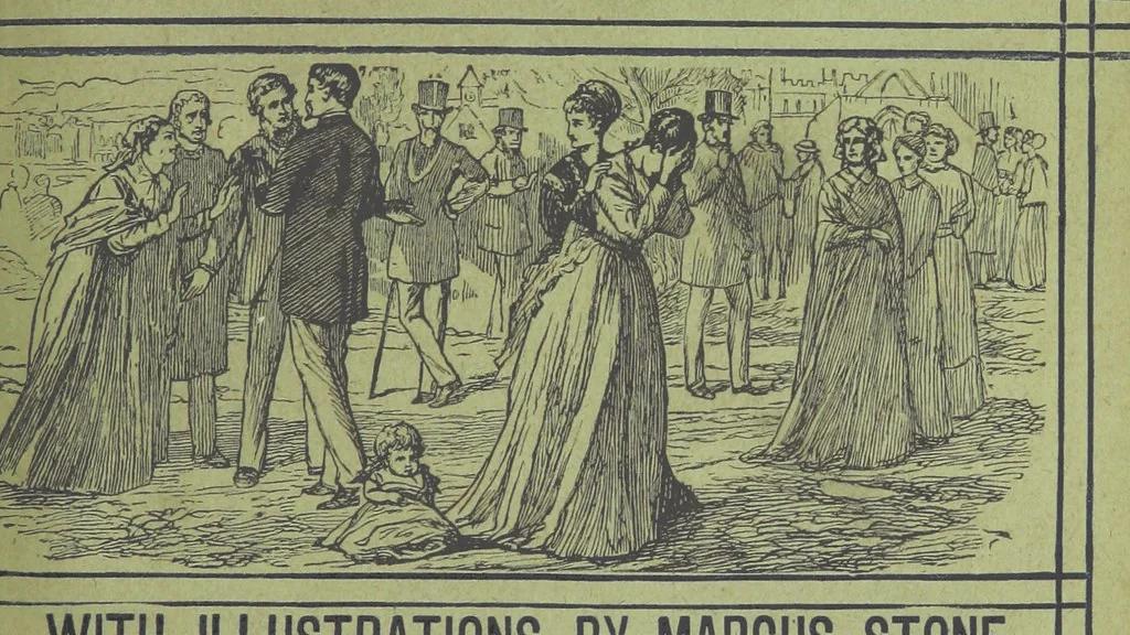 An illustration from He knew he was right, 1869, leaf 343