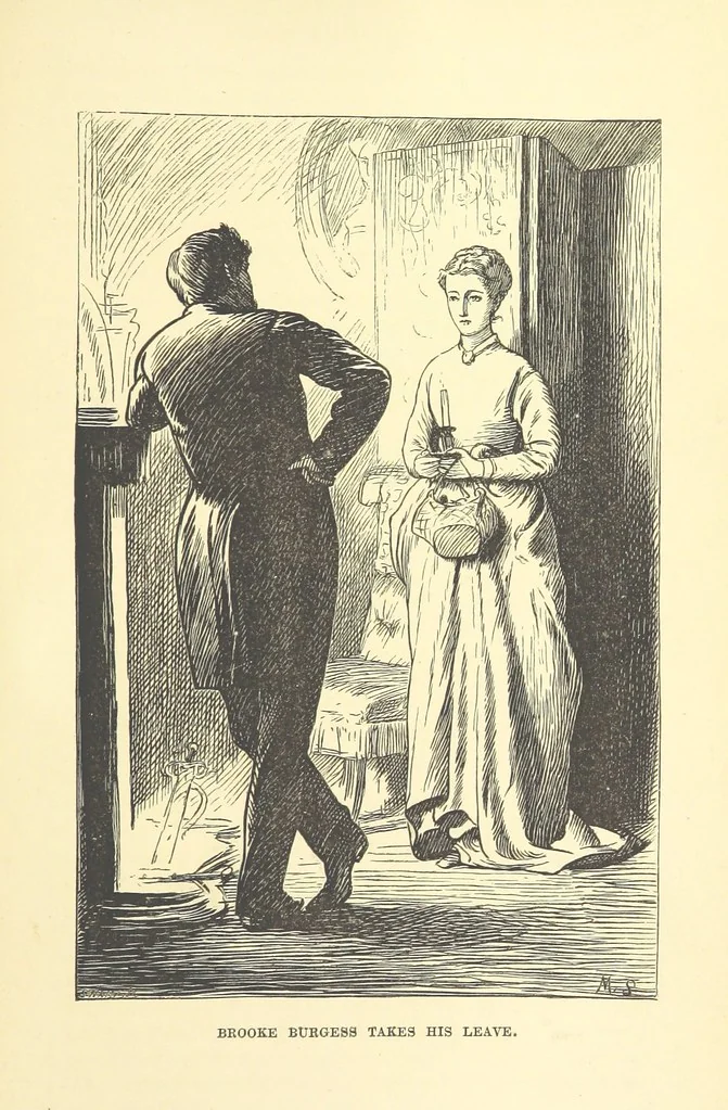 An illustration from He knew he was right, 1869, leaf 407