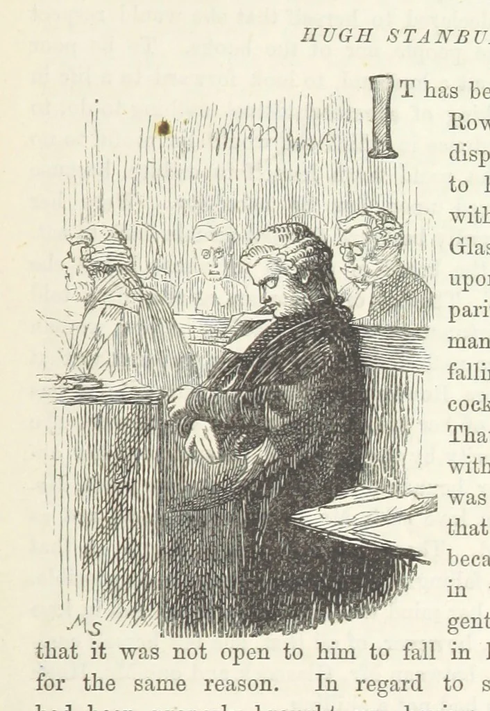 An illustration from He knew he was right, 1869, leaf 47