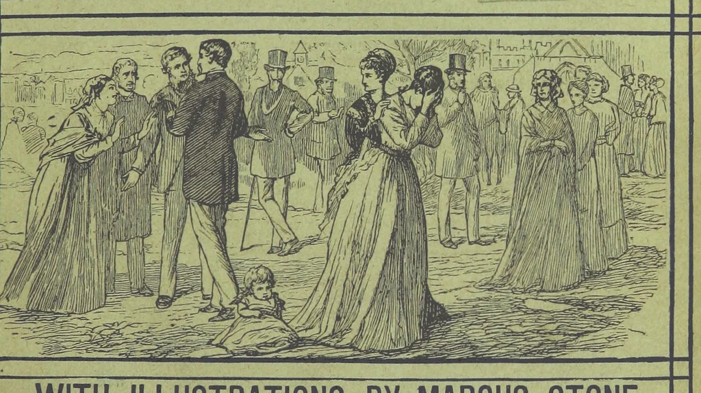 An illustration from He knew he was right, 1869, leaf 7