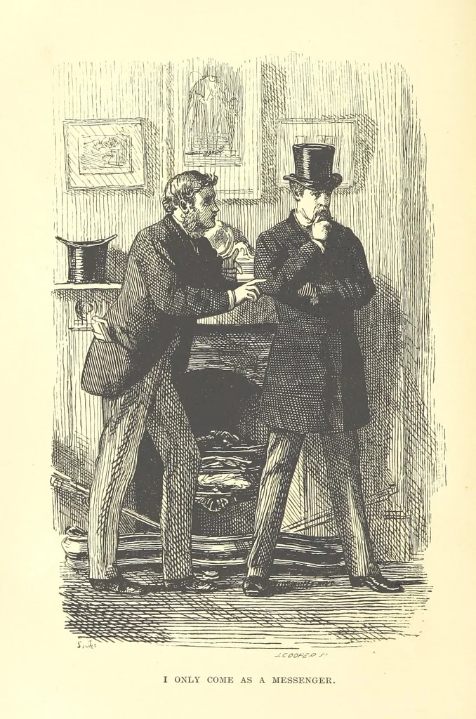 An illustration from He knew he was right, 1869, leaf 96