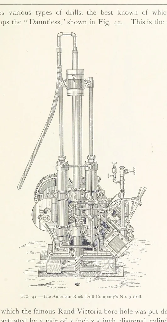 An illustration from The Witwatersrand Goldfields Banket and Mining Practice, 1898, leaf 179