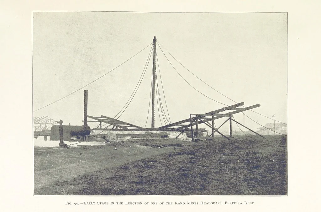 An illustration from The Witwatersrand Goldfields Banket and Mining Practice, 1898, leaf 269