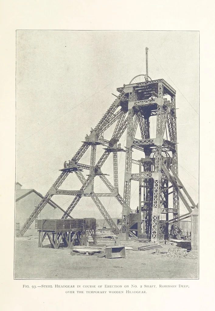 An illustration from The Witwatersrand Goldfields Banket and Mining Practice, 1898, leaf 273