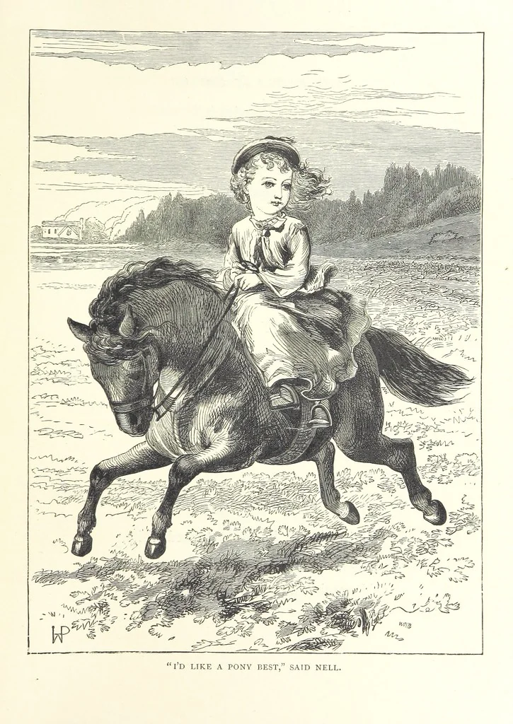 An illustration from Little Loving-Hearts Poem-Book ... With illustrations, 1882, leaf 107