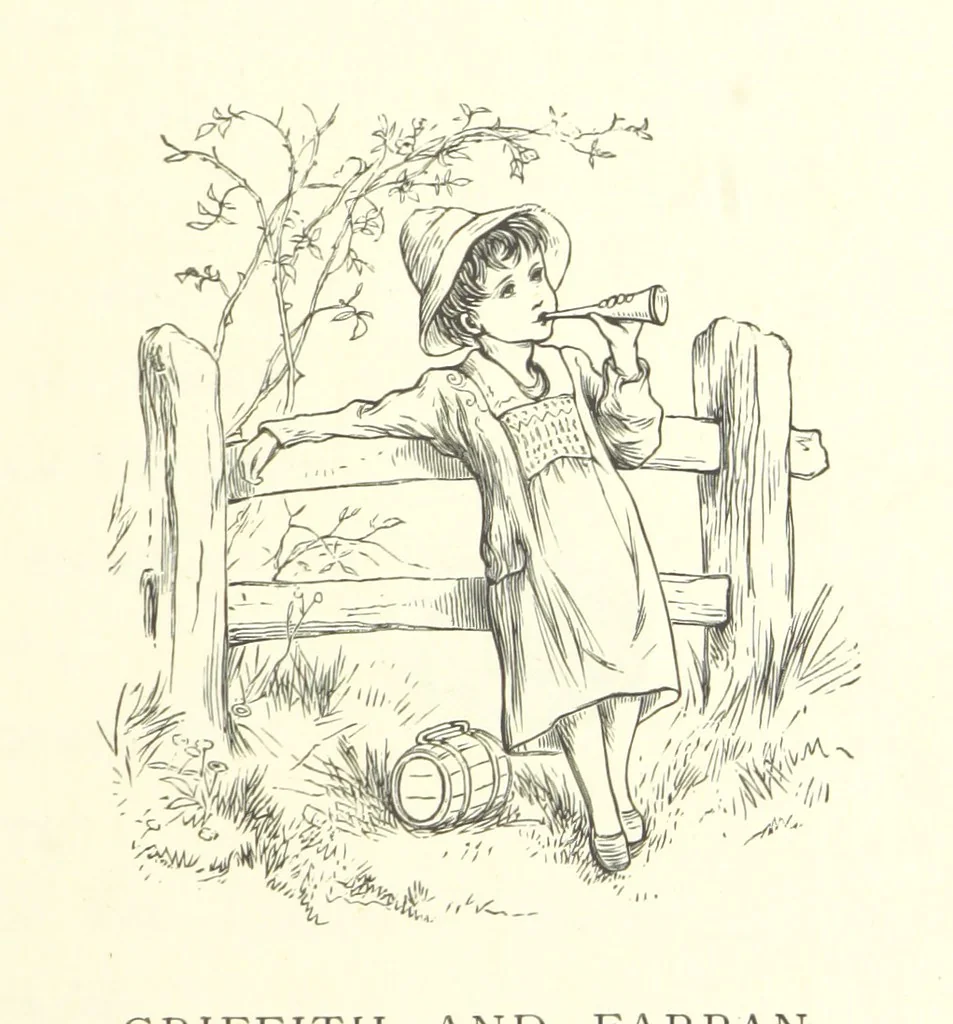 An illustration from Little Loving-Hearts Poem-Book ... With illustrations, 1882, leaf 11