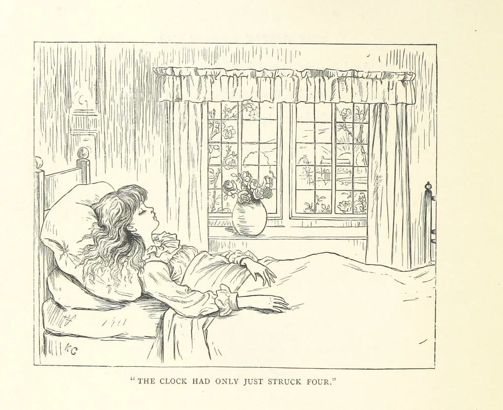 An illustration from Little Loving-Hearts Poem-Book ... With illustrations, 1882, leaf 110