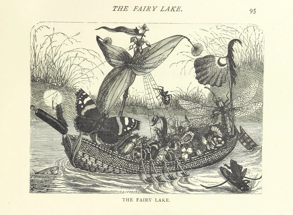 An illustration from Little Loving-Hearts Poem-Book ... With illustrations, 1882, leaf 113