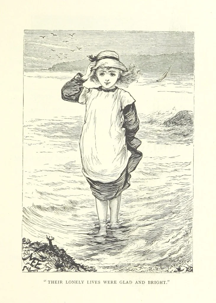 An illustration from Little Loving-Hearts Poem-Book ... With illustrations, 1882, leaf 157
