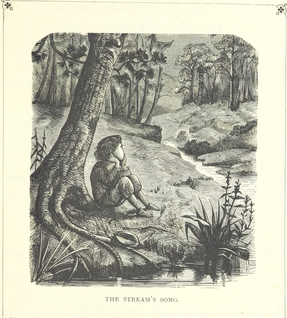 An illustration from Little Loving-Hearts Poem-Book ... With illustrations, 1882, leaf 161