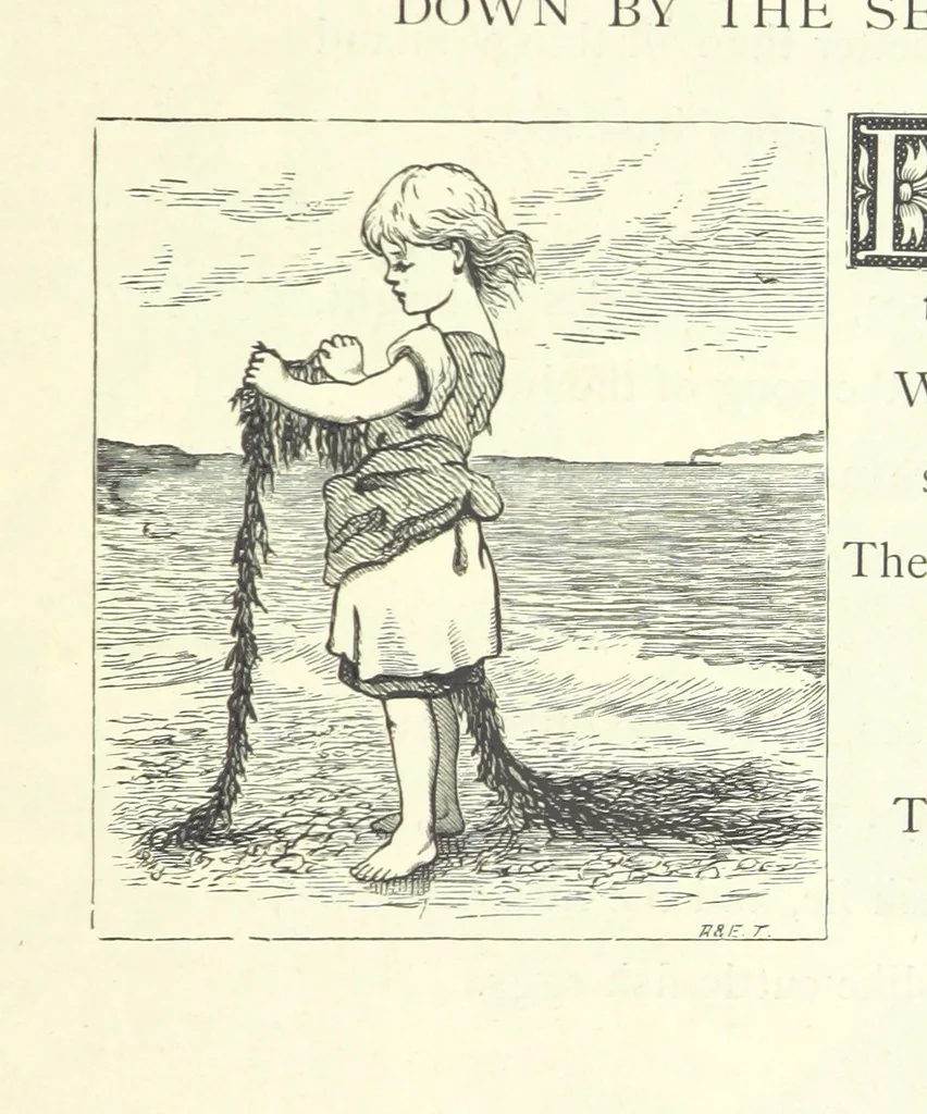 An illustration from Little Loving-Hearts Poem-Book ... With illustrations, 1882, leaf 167
