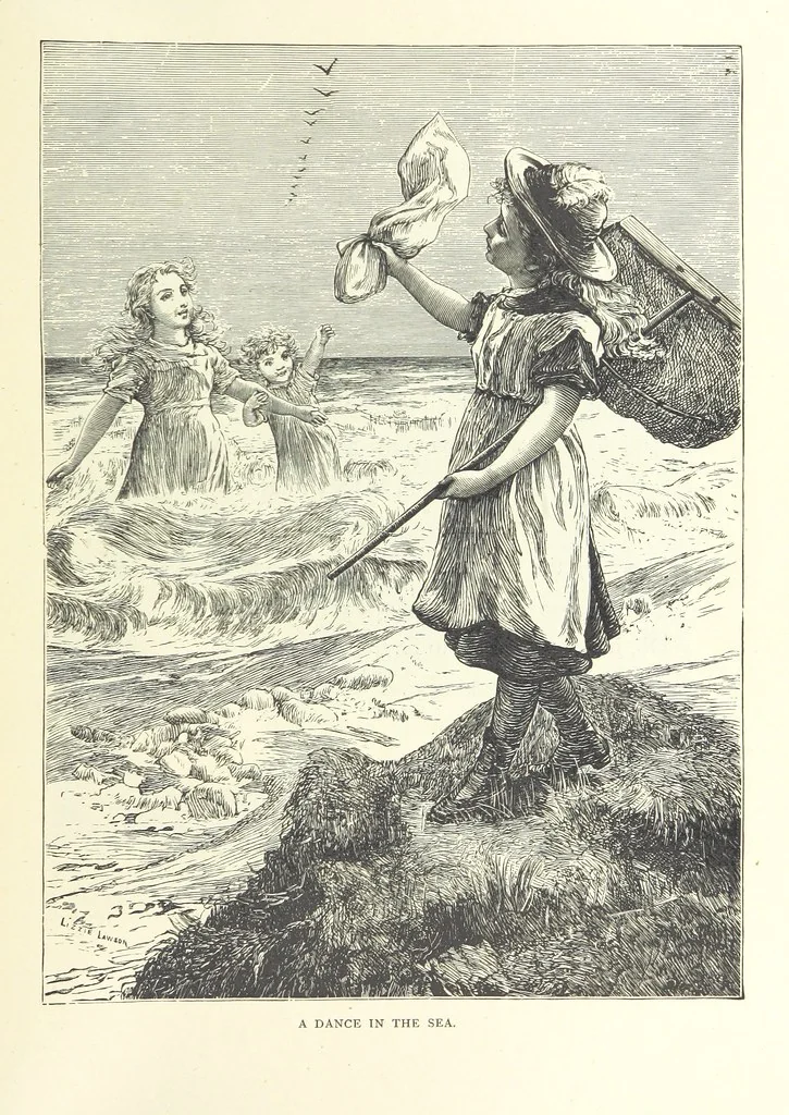 An illustration from Little Loving-Hearts Poem-Book ... With illustrations, 1882, leaf 169
